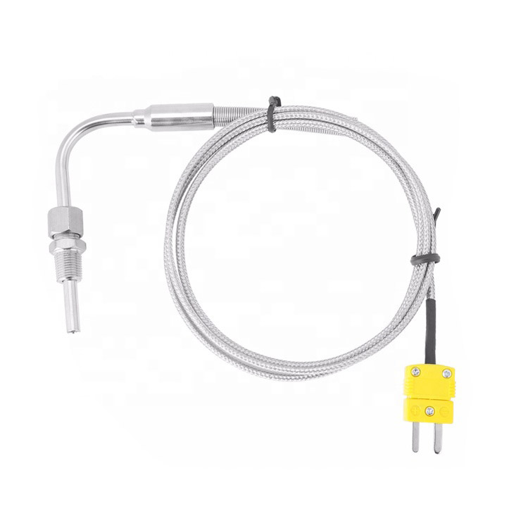 90° Bend EGT K type Temperature Sensors for Exhaust Gas Probe with 3.3~16.5 ft 