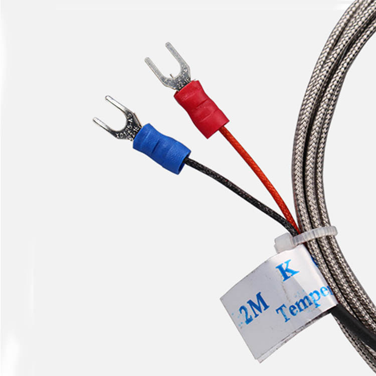 Thermocouple K Type Cable,1-5M Length M6 BSW Screw Thread Temperature Measuring Probe K Type Thermocouple Cable 1-5M 4m 